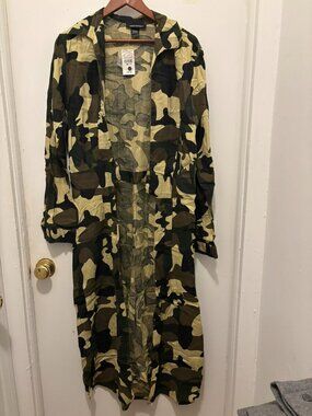 Ashley Stewart Camo Duster-NWT Size 10/12
